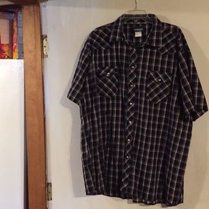 Men’s Wrangler shirt sleeve shirt- Size 3XLT